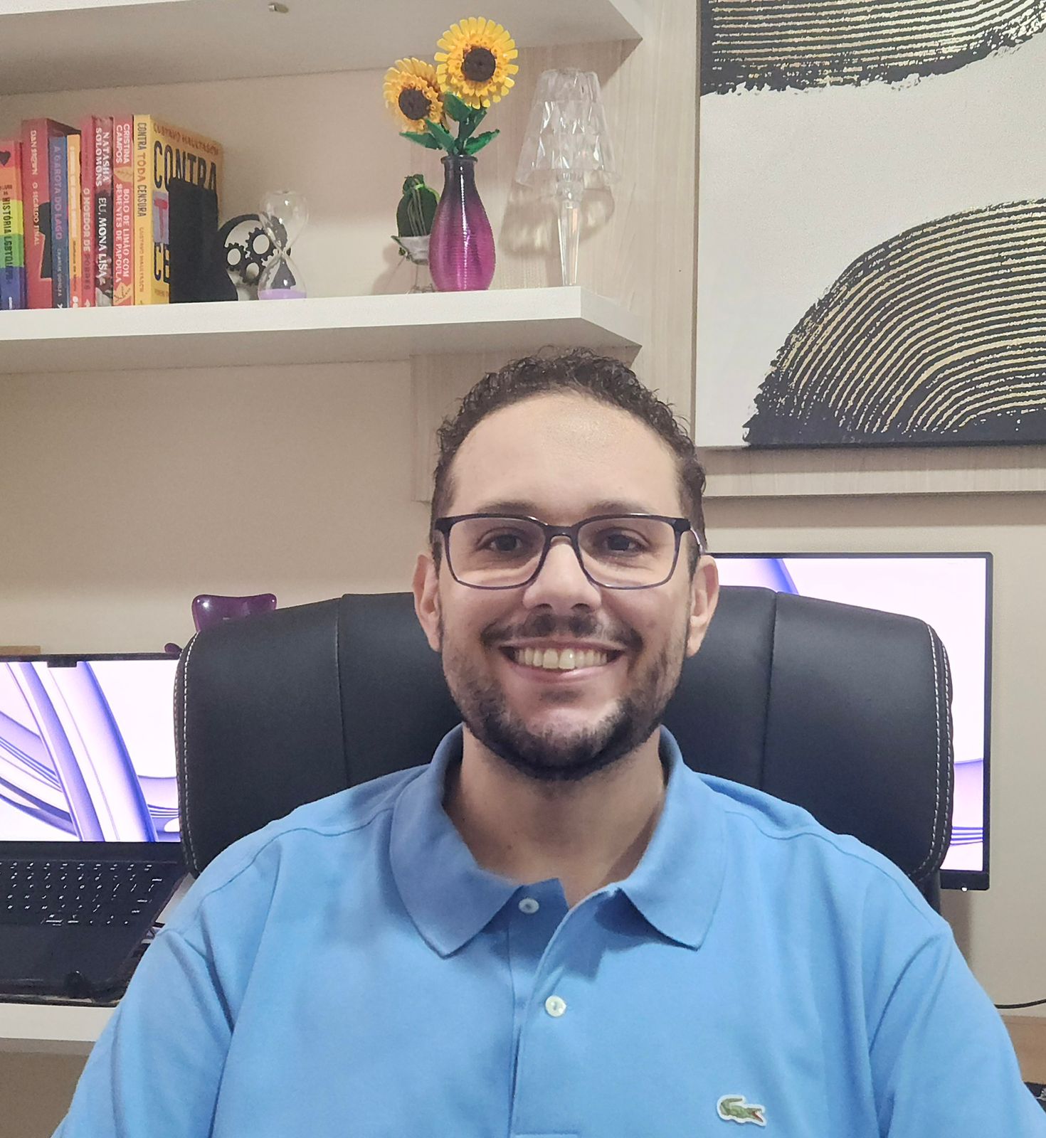 Retrato de Leonardo José Francisco dos Santos de Oliveira, psicólogo clínico
